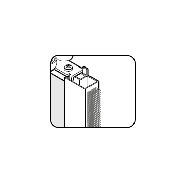Stootstrip grijs t.b.v. Storemax