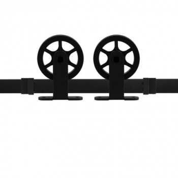 Schuifdeursysteem Wheel Top Zwart