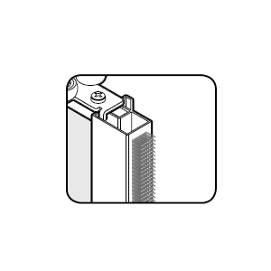 Stootstrip grijs t.b.v. Storemax