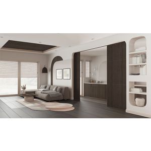 Aluminium schuifdeurgarnituur, type Husky Pro, raillengte 2500mm